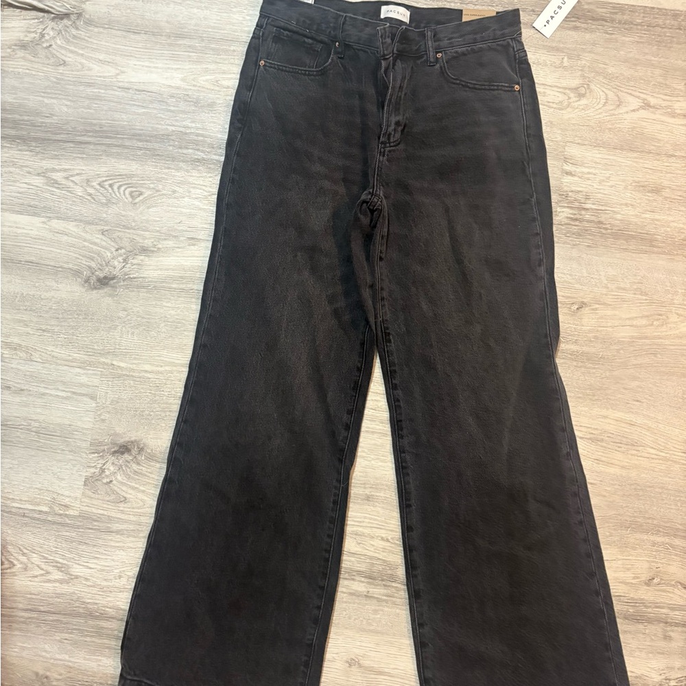 PacSun Women's Straight Leg Black Jeans